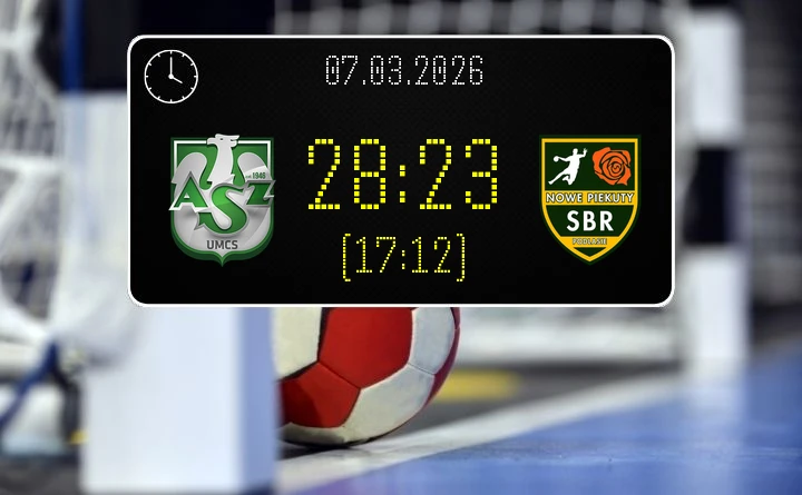 [PIŁKA RĘCZNA] AZS UMCS Lublin – SBR Podlasie Nowe Piekuty 28:23 – I Liga Mężczyzn (Grupa C), kolejka 19