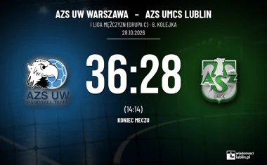 [PIŁKA RĘCZNA] AZS UW Warszawa – AZS UMCS Lublin 36:28. Druga połowa rozstrzygnęła mecz I Ligi Mężczyzn (Grupa C)