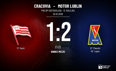 [PIŁKA NOŻNA] Cracovia – Motor Lublin 1:2. Powrót gości do gry i wygrana w PKO BP Ekstraklasie