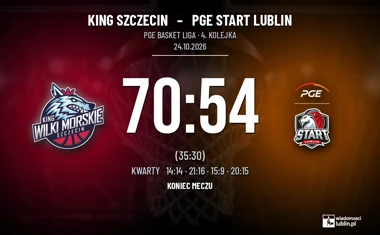 [KOSZYKÓWKA] PGE Basket Liga – King Szczecin wygrał z PGE Startem Lublin 70:54