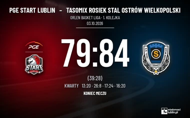 [KOSZYKÓWKA] PGE Start Lublin przegrał ze Stalą Ostrów 79:84 w Orlen Basket Lidze – dogrywka rozstrzygnęła mecz