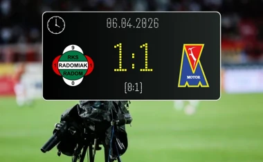[PIŁKA NOŻNA] Radomiak Radom – Motor Lublin 1:1 w PKO BP Ekstraklasie – Czubak trafił, Wolski odpowiedział po błędzie Brkicia