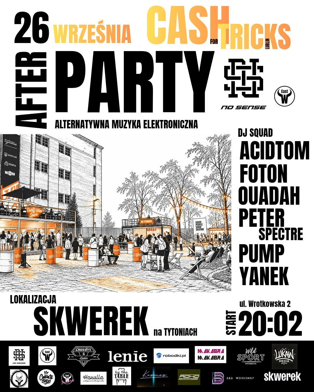 Grafika promocyjna wydarzenia AFTERPARTY Cash For Tricks Lublin: muzyka i tańce