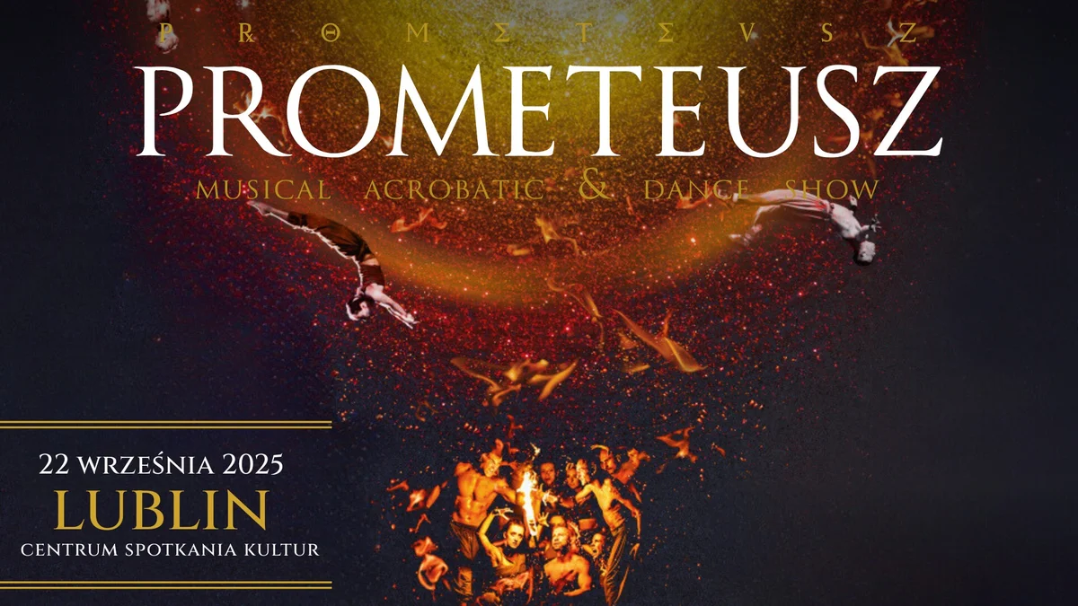Grafika promocyjna wydarzenia Akrobatyczne widowisko teatralne w Centrum Spotkania Kultur w Lublinie