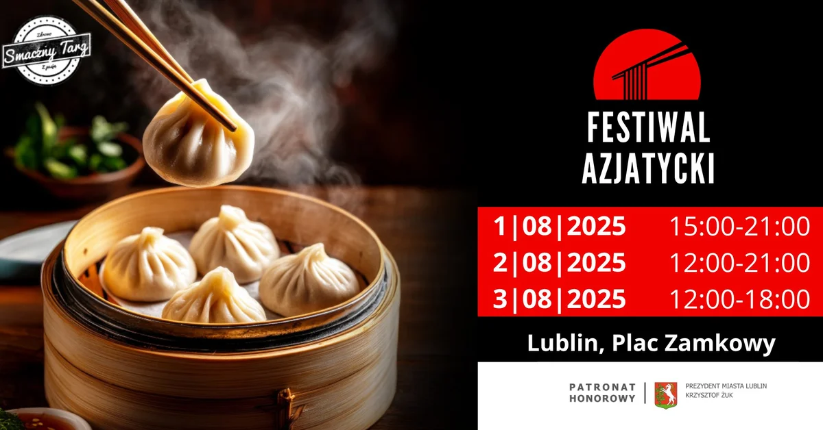 Grafika promocyjna wydarzenia Azjatyckie smaki na festiwalu street food w Lublinie