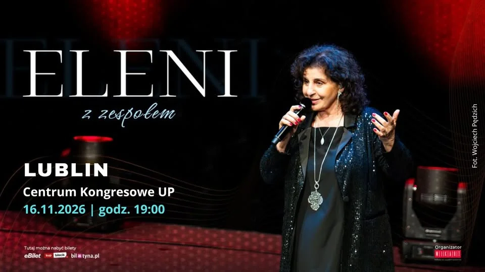 Grafika promocyjna wydarzenia ELENI Lublin jubileuszowy koncert