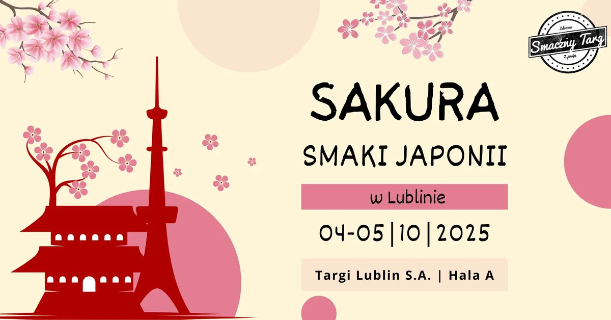 Grafika promocyjna wydarzenia Japońskie smaki i tradycje na festiwalu w Lublinie