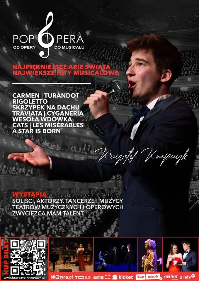 Grafika promocyjna wydarzenia Pop Opera – Lublin: od opery do musicalu, 14 czerwca 2026