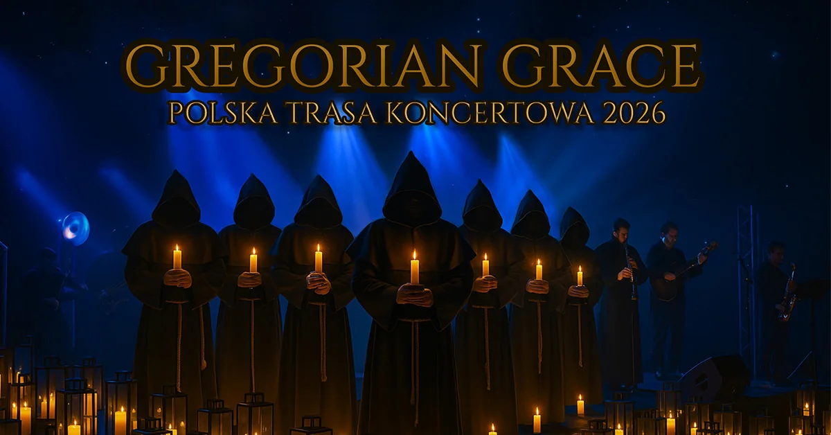 Grafika promocyjna wydarzenia Koncert zespołu Gregorian Grace w Lublinie