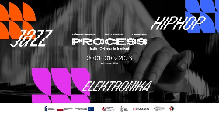 Grafika promocyjna wydarzenia KulturON | Lublin Process Festival — trzy dni muzyki i procesu twórczego w Lublinie