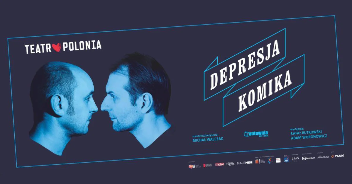 Grafika promocyjna wydarzenia Depresja komika w Lublinie