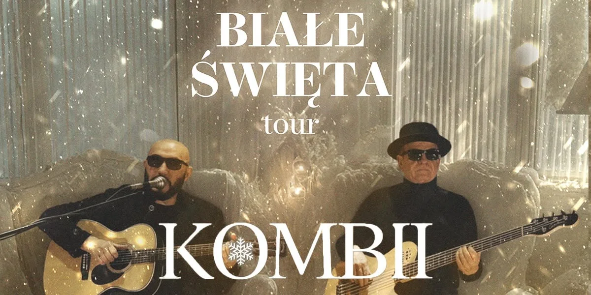 Grafika promocyjna wydarzenia Lublin I KOMBII – „Białe Święta” koncert świąteczny
