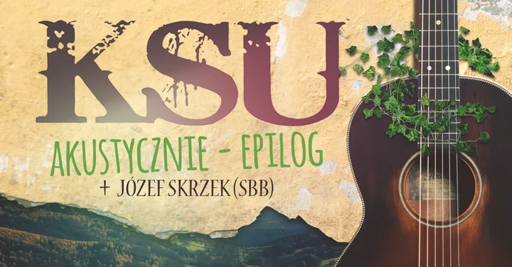 Grafika promocyjna wydarzenia KSU Akustycznie + Józef Skrzek — koncert w Lublinie