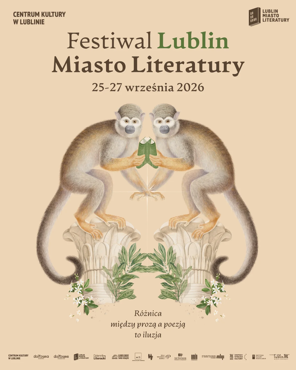 Grafika promocyjna wydarzenia Lublin Miasto Literatury 2026