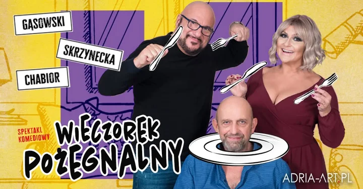 Grafika promocyjna wydarzenia Lublin: Wieczorek pożegnalny (spektakl komediowy)