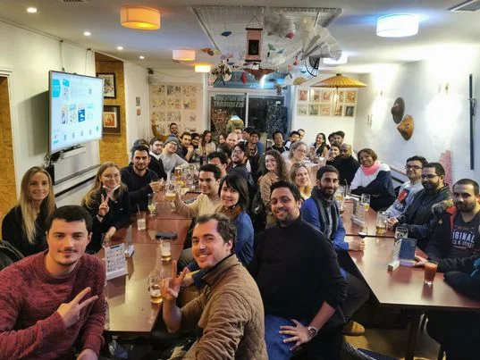 Grafika promocyjna wydarzenia Make friends & BlaBla Language Exchange Lublin – spotkanie językowe