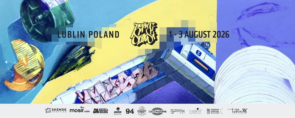 Grafika promocyjna wydarzenia Meeting of Styles Lublin Poland 2026 – graffiti i sztuka