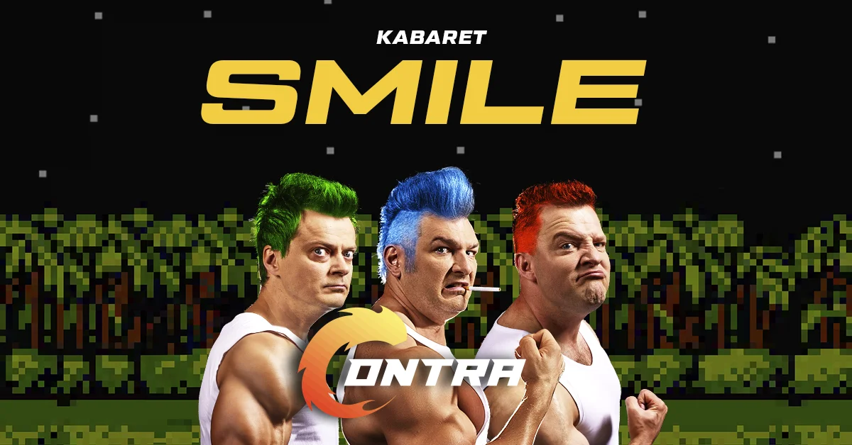 Grafika promocyjna wydarzenia Nowy program Kabaretu Smile w Lublinie w 2025 roku
