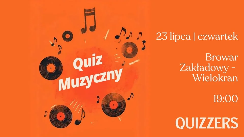 Grafika promocyjna wydarzenia QUIZ MUZYCZNY | LUBLIN: muzyczne wyzwanie