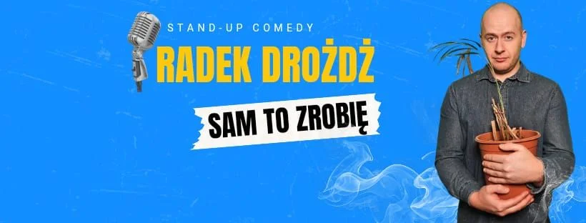 Grafika promocyjna wydarzenia Solowy występ Radka Drożdża w Lublinie