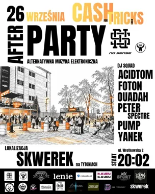 Grafika promocyjna wydarzenia AFTERPARTY Cash For Tricks Lublin: muzyka i tańce