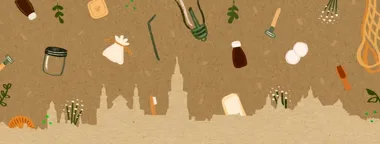 Grafika promocyjna wydarzenia Festiwal Zero Waste Lublin 2026 — wiosenny festiwal ekologii