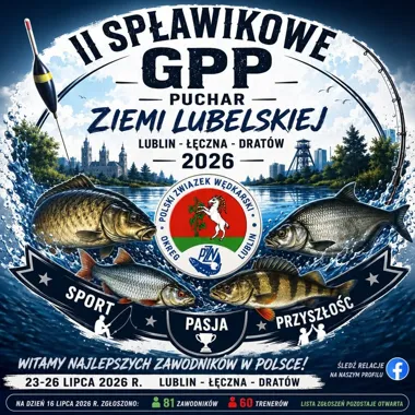 Grafika promocyjna wydarzenia II Spławikowy Puchar Ziemi Lubelskiej 2026