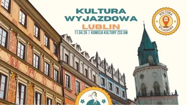Grafika promocyjna wydarzenia Kultura Wyjazdowa w Lublinie – jednodniowy wyjazd pełen zwiedzania i integracji