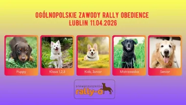Grafika promocyjna wydarzenia Ogólnopolskie zawody Rally-O w Lublinie