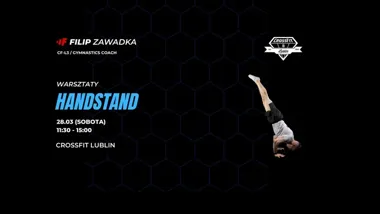Grafika promocyjna wydarzenia Warsztaty Handstand CrossFit Lublin