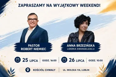 Grafika promocyjna wydarzenia Weekend w Bożej Obecności – Lublin: program i miejsce