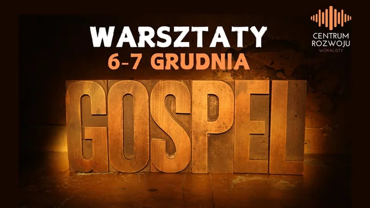Grafika promocyjna wydarzenia WARSZTATY GOSPEL LUBLIN — warsztaty śpiewu gospel w Lublinie