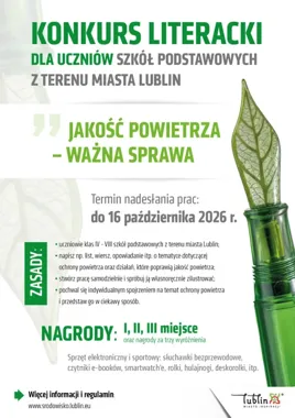 Czyste powietrze tematem konkursu. Uczniowie mogą zdobyć sprzęt i nagrody