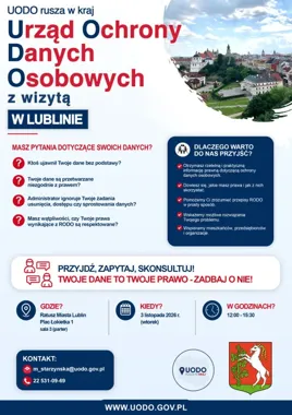 Eksperci UODO będą dyżurować w lubelskim Ratuszu. Padną pytania o RODO