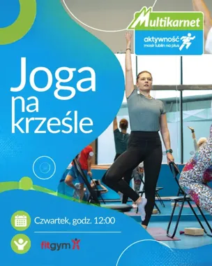 Po wakacjach wraca joga na krześle. Zajęcia odbędą się w FitGym