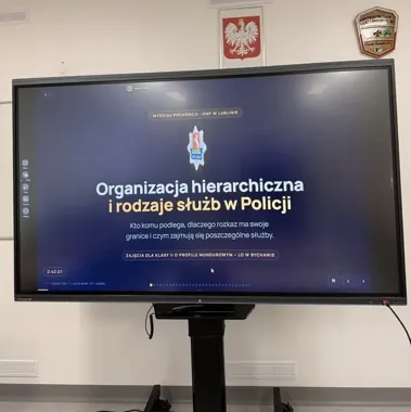 Mundurowi z Lublina pokazali uczniom, jak działa Policja