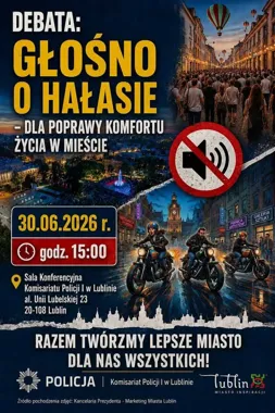 Hałas w Lublinie trafi pod lupę policji - mieszkańcy powiedzą, co ich męczy