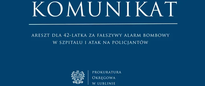 Trzy miesiące aresztu po fałszywym alarmie w szpitalu
