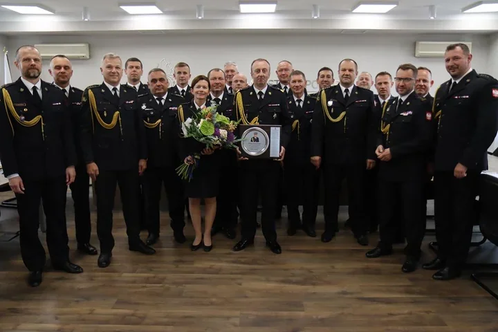 Awans komendanta PSP w Lublinie świętowano po opóźnieniu